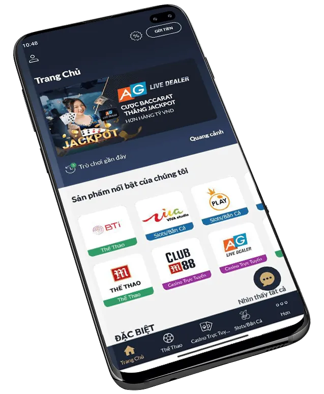 Đa dạng trò chơi casino tại 68bet